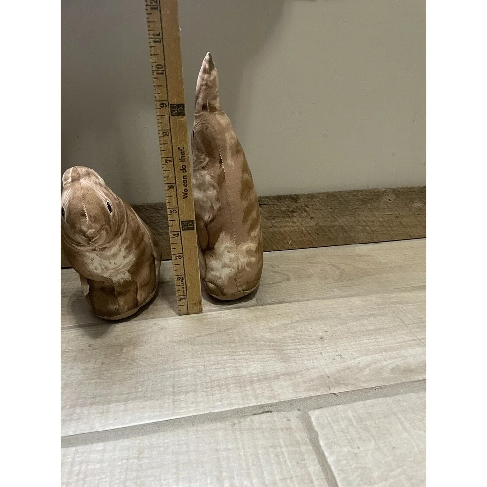 Vintage Brown‎ Rabbit Decorative Pillow Stuffed Animal 15
